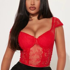 New with tags fashion nova Lacey corset top